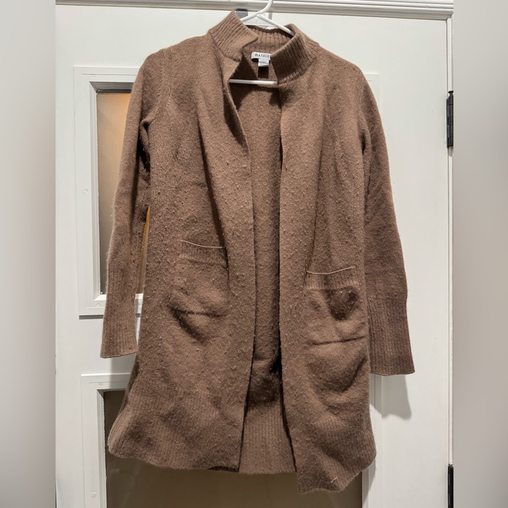 Athleta Tan Knit Cardigan